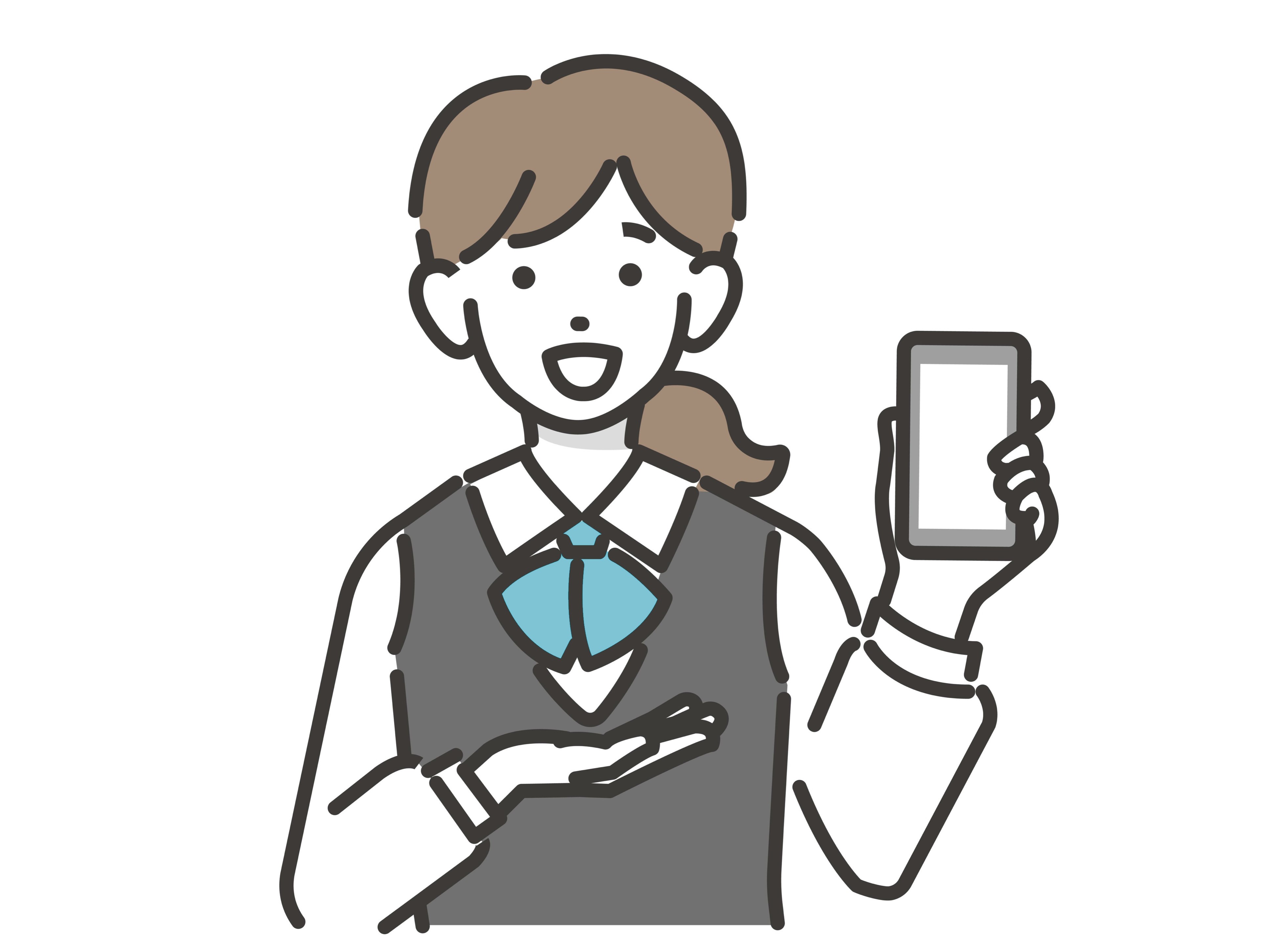 コールセンターのイメージイラスト
